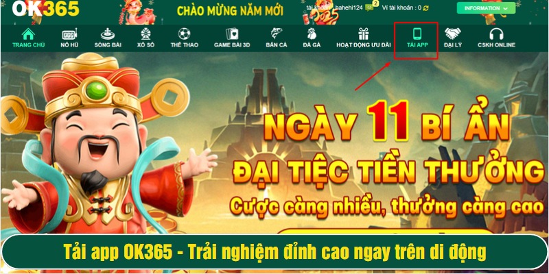 Tìm đến mục Tải ứng dụng